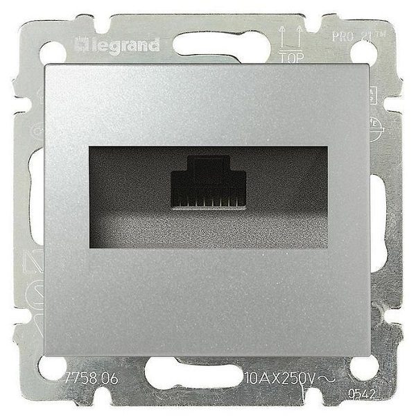 Розетка 1хRJ45 Legrand Valena Алюминий UTP