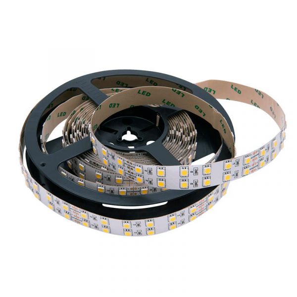 Светодиодная лента LUX 24V 5050 120 LED  (28.8W/M)  (3000К,6000K)  IP20  ДВУХРЯДНАЯ